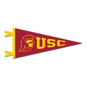 USC Trojans Cardinal and Gold Tommy Pennant